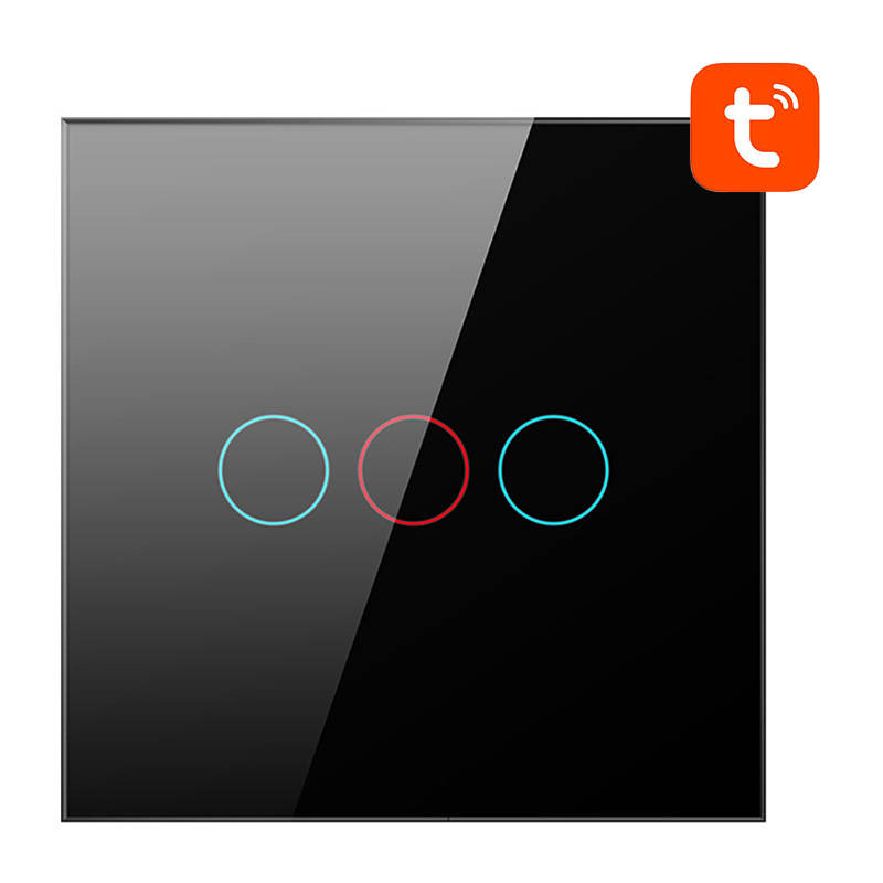 Smart Light Switch WiFi Avatto TS02-EU-B3 3 way (black) Smart Light Switch WiFi Avatto TS02-EU-B3 3 way (black)