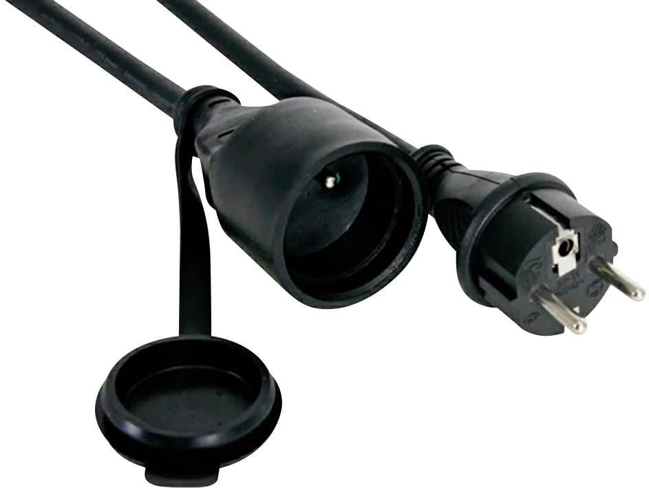Perel EC01.5R15STBHQ Áram Hosszabbítókábel 16 A Fekete 1.50 m Perel EC01.5R15STBHQ Áram Hosszabbítókábel 16 A Fekete 1.50 m