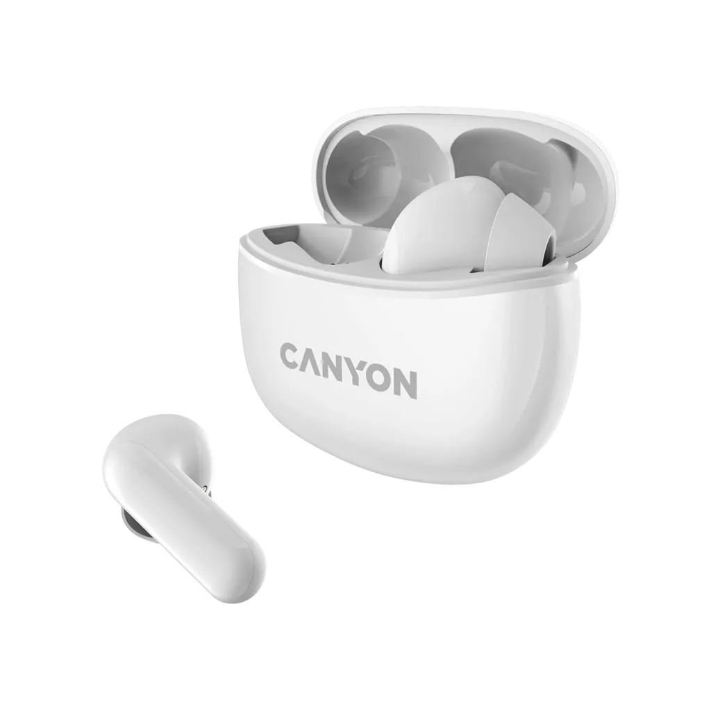 Canyon TWS-5 Bluetooth stereo headset fehér (CNS-TWS5W) Canyon TWS-5 Bluetooth stereo headset fehér (CNS-TWS5W)