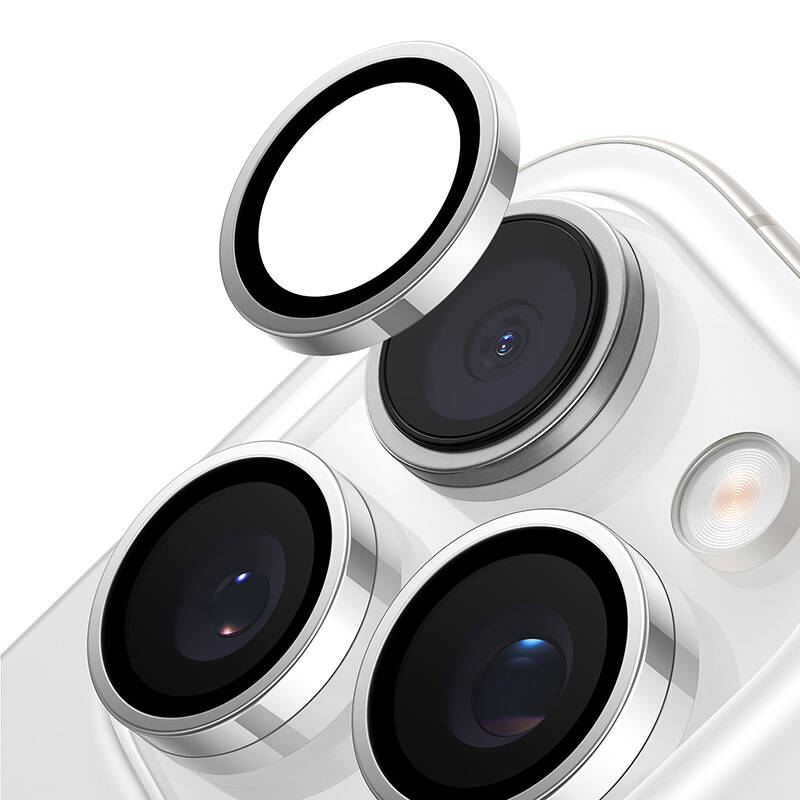 Torras Lensguard Camera Glass for iPhone 16 Pro (Gray) Torras Lensguard Camera Glass for iPhone 16 Pro (Gray)