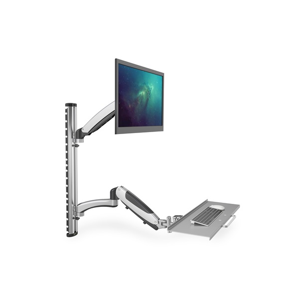 Digitus karos monitor állvány billentyűzet tartóval 17-27" 8kg (DA-90354)