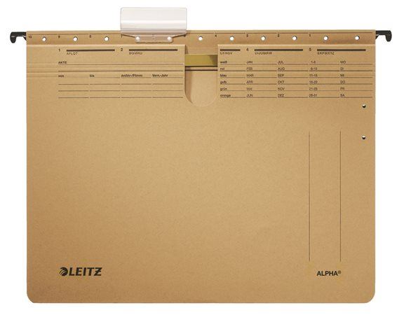 Leitz "Alpha" lefűzős függőmappa A4 natúr (E19140000) Leitz "Alpha" lefűzős függőmappa A4 natúr (E19140000)