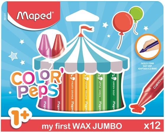 Maped "Color`Peps MAXI Wax" zsírkréta 12 db (861311)