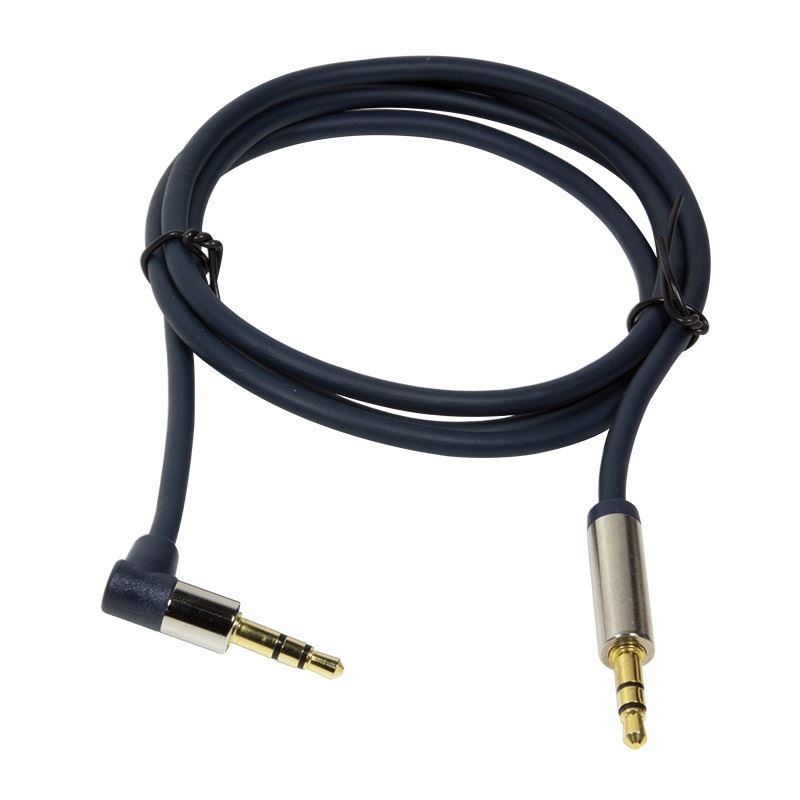 LogiLink 3.5 Stereo apa/apa 90°-ban hajlított audio kábel 3 m kék (CA11300) LogiLink 3.5 Stereo apa/apa 90°-ban hajlított audio kábel 3 m kék (CA11300)