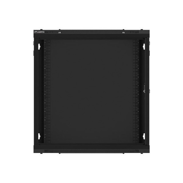 Lanberg 12U 19" fali rack szekrény 600x450mm fekete (WF01-6412-10B)