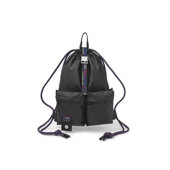ASUS ROG SLASH Multi-use 6in1 Drawstring  Hátizsák Fekete