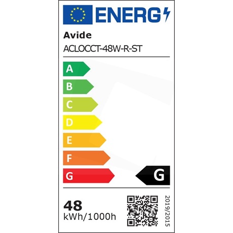 Avide ACLOCCT-48W-R-ST MENNYEZETI LÁMPA LED 48W TÁVIRÁNYÍTÓVAL