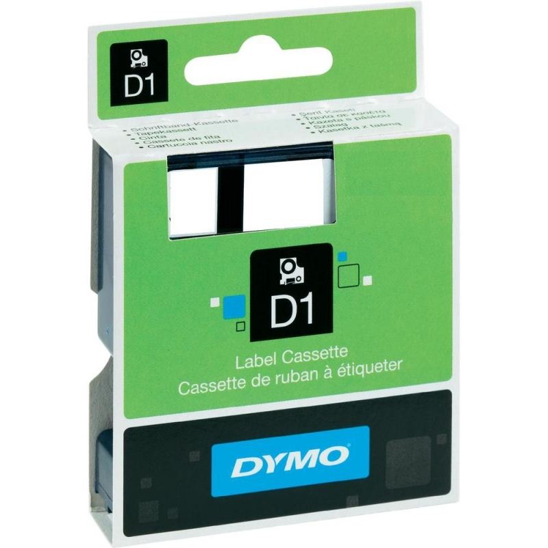 DYMO "D1" Feliratozógép szalag 9 mm x 7 m fekete-zöld (GD40919)