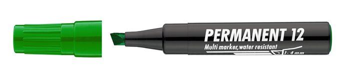 Alkoholos marker, 1-4 mm, vágott, ICO "Permanent 12", zöld (TICP12Z) Alkoholos marker, 1-4 mm, vágott, ICO "Permanent 12", zöld (TICP12Z)