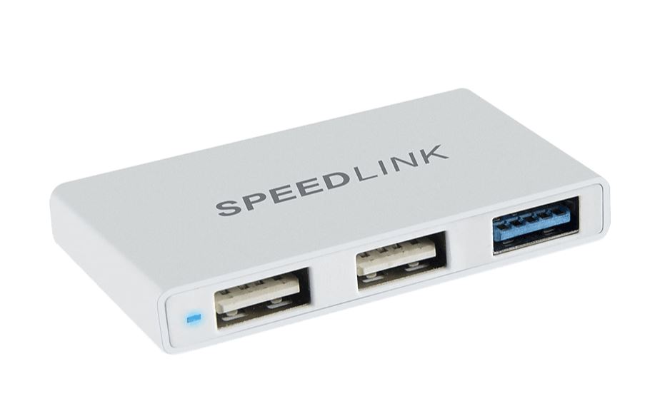 SpeedLink SL-140200-SR Pleca USB-C-USB-A Hub ezüst  