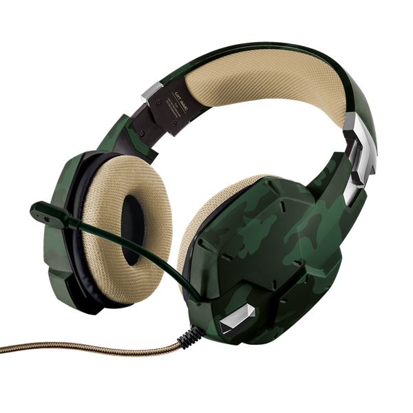Trust GXT322C Gamer mikrofonos fejhallgató camouflage zöld (20865) Trust GXT322C Gamer mikrofonos fejhallgató camouflage zöld (20865)