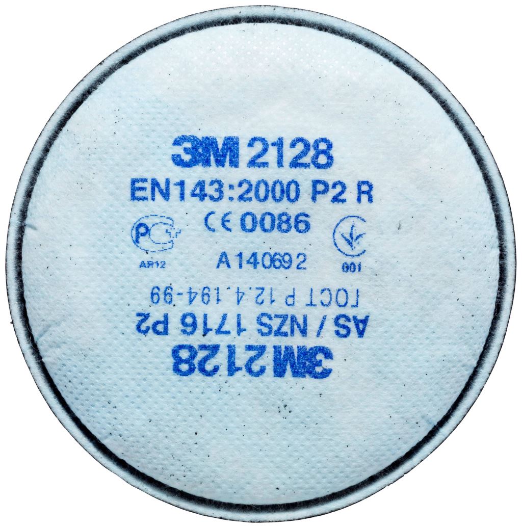 3M 2128 részecskeszűrő aktív szénnel, P2R, 20 db