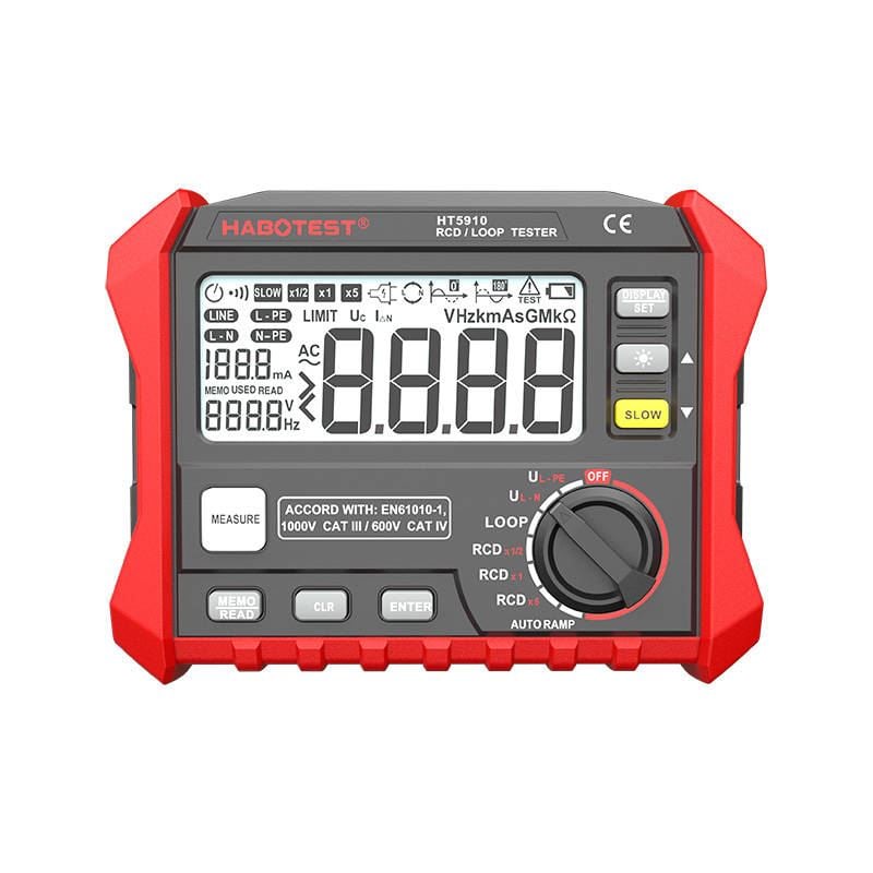 Habotest HT5910 digitális földelési ellenállás mérő Habotest HT5910 digitális földelési ellenállás mérő