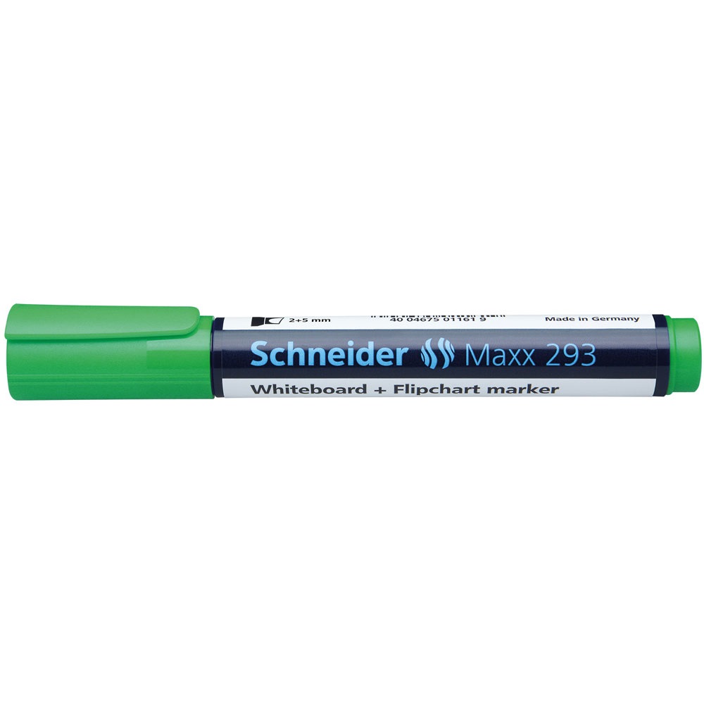 SCHNEIDER Tábla- és flipchart marker 2-5mm, vágott végű Maxx 293 zöld (29399 - 05) SCHNEIDER Tábla- és flipchart marker 2-5mm, vágott végű Maxx 293 zöld (29399 - 05)