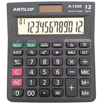 Antilop A-1200 asztali számológép döntött kijelzővel