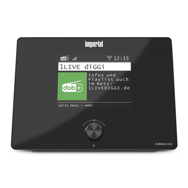 Imperial DABMANI420BK kompakt hibrid rádió (internet, DAB+, FM Hi-Fi tuner) Bluetooth®-szal