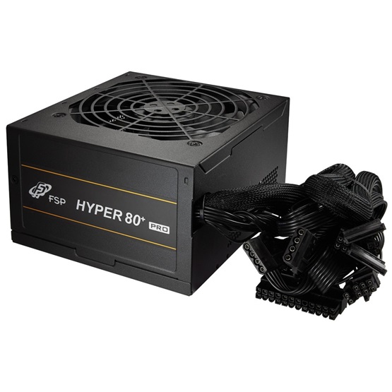 TÁP FSP 550W - HYPER 80+PRO550 BKB - 80+ Bronze - ATX12V V2.52 - Fekete Tápegység - Bulk
