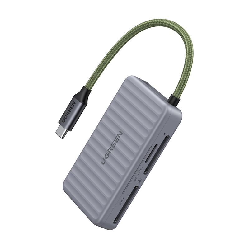Ugreen CM868 2xSD 1xTF 170Mbps USB-C kártyaolvasó Szürke