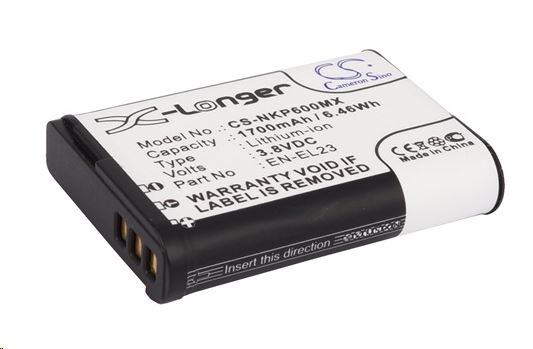 Real Power Nikon EN-EL23 3.8V 1700mAh utángyártott akku Li-ion Real Power Nikon EN-EL23 3.8V 1700mAh utángyártott akku Li-ion