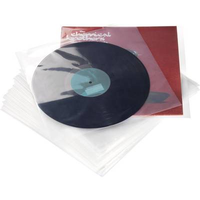 Hanglemez tartó tasak, Vinyl hanglemez védő nylon fólia, 30 cm (12'' ) hanglemezekhez Glorius 302053