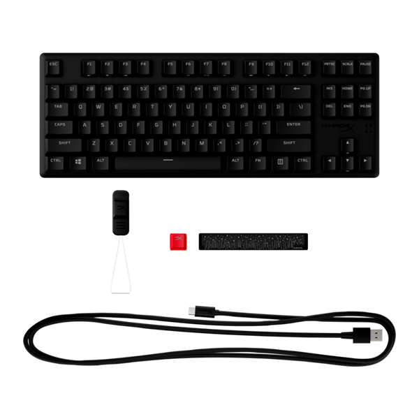 HP HYPERX Vezetékes Billentyűzet Alloy Origins Core PBT (RDX UK) - Mechanical Gaming Keyboard US