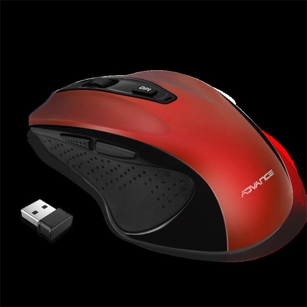 Advance SHAPE 6D Egér vezeték nélküli Piros 