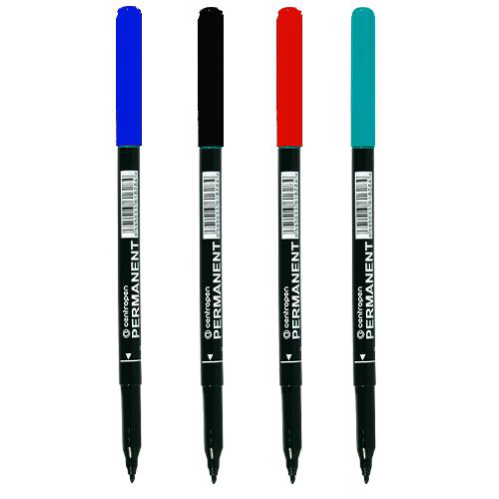 Centropen Alkoholos marker 1mm, kerek hegyű,  2536 fekete (625360112)