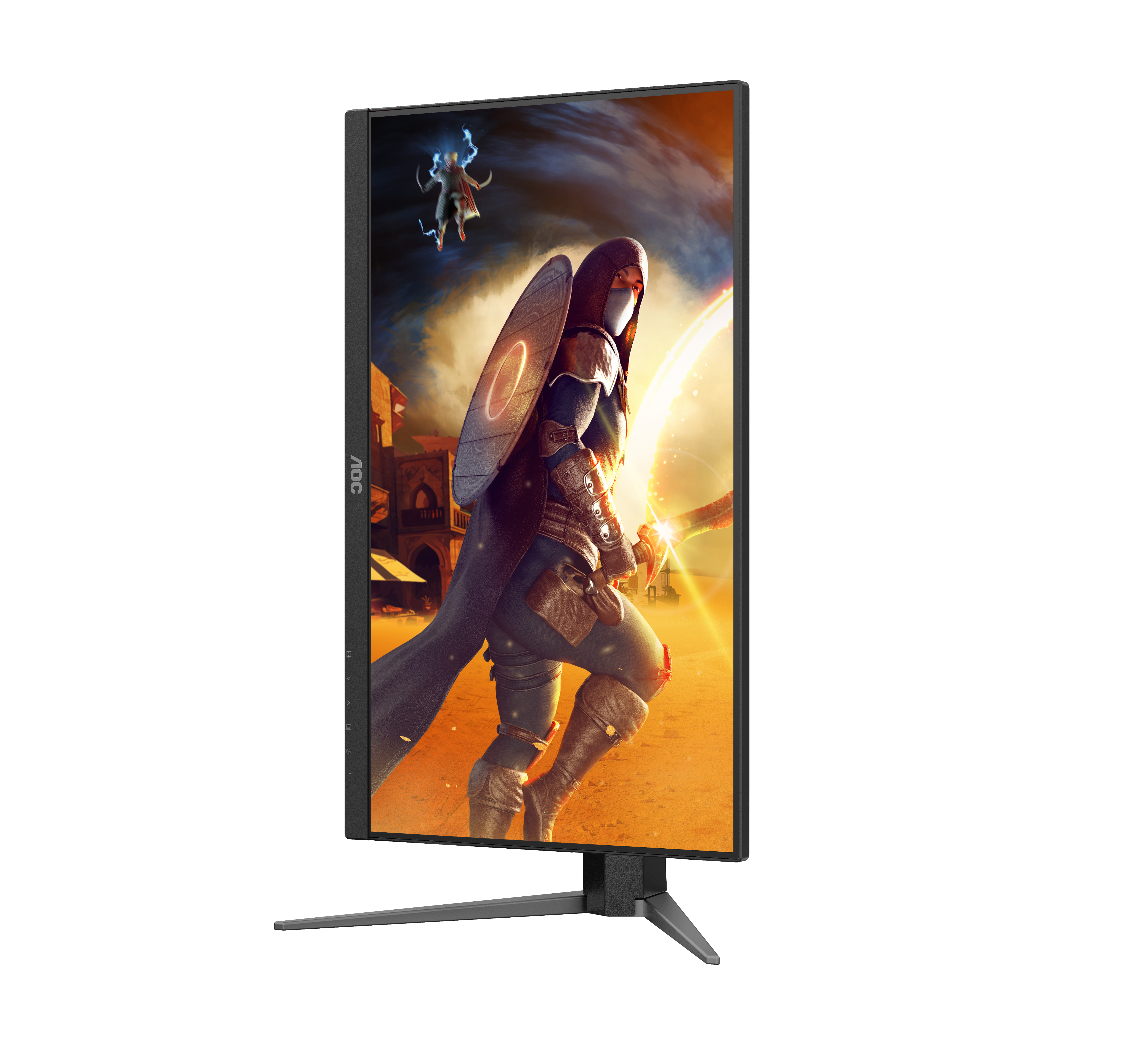 AOC 23,8" 24G4HA Monitor - 1920x1080, Full HD, LED, IPS, 200Hz, 1ms, Hangszóró, G-Sync, Pivot, Gamer, Fekete