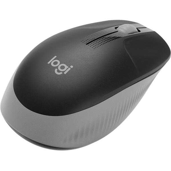 Logitech M190 teljes méretű vezeték nélküli optikai egér középszürke-fekete (910-005906)