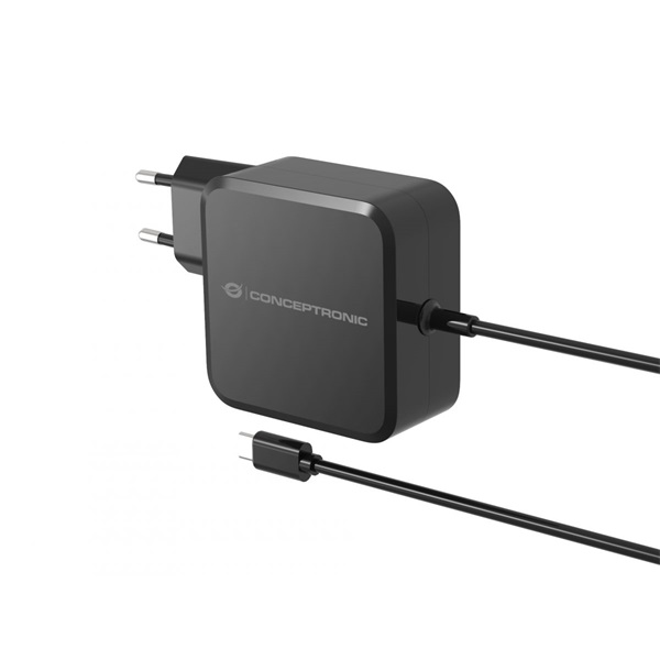 Conceptronic   OZUL05BE USB-C  100W 3,3-21V 1,8m  Univerzális Töltő adapter Fekete 