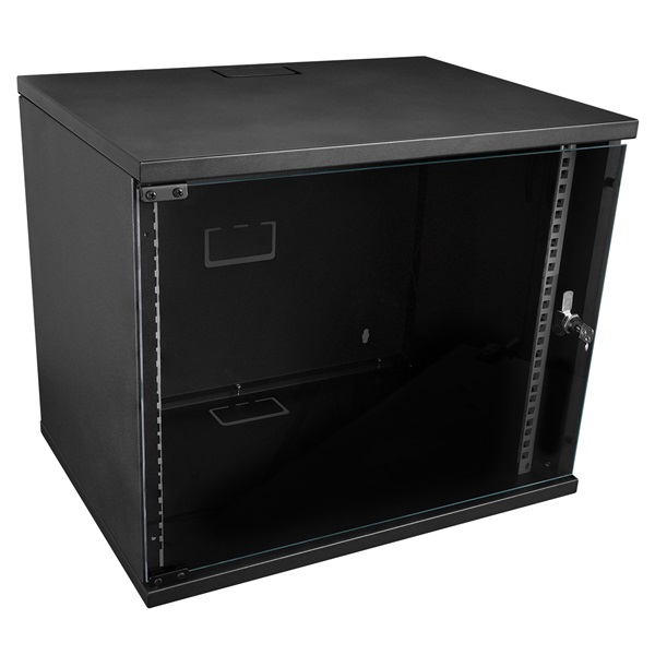 S-Link Rackszekrény 9U 19" fali kivitel 450x530x400mm Flatpack Sötétszürke/fekete S-Link Rackszekrény 9U 19" fali kivitel 450x530x400mm Flatpack Sötétszürke/fekete