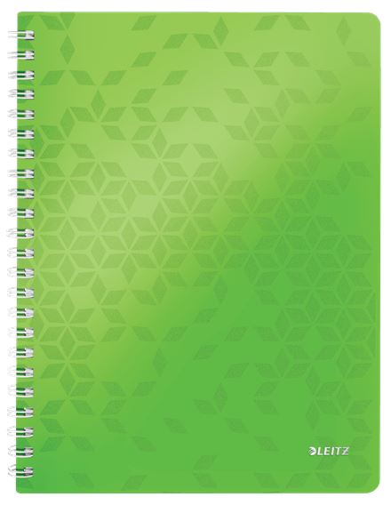 Leitz WOW spirálfüzet A4 kockás zöld (46380054)