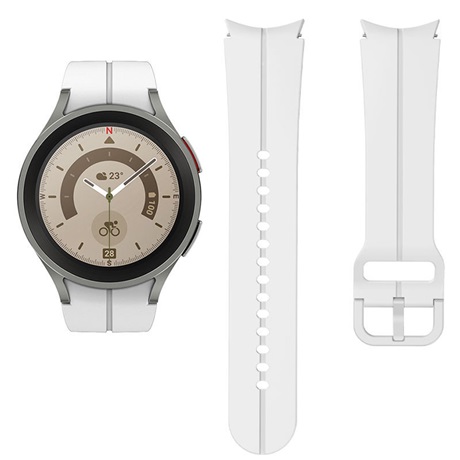 Mybandz 40421 SPORTOS SZILIKON ÓRASZÍJ GALAXY WATCH 4-5 /FEHÉR-RÉS NÉLKÜL/ 20MM
