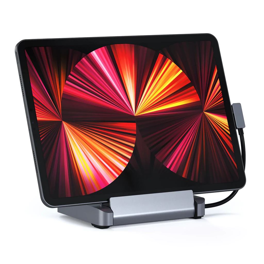 Satechi Aluminium Stand és Hub állvány és Hub iPad Pro-hoz szürke