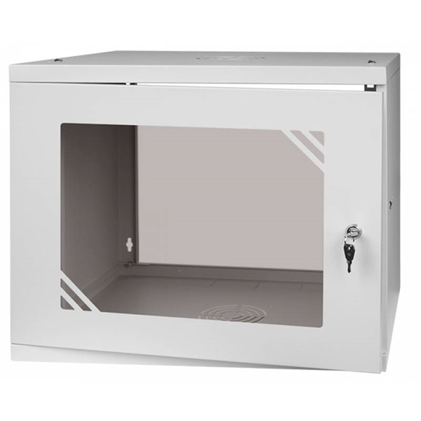 Stalflex 9U fali rack szekrény 19" 450mm szürke (RC19-9U-450GG)