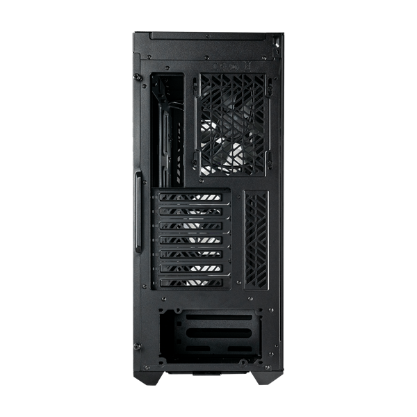 COOLER MASTER Midi ATX MasterBox 520 + 3db Ventilátor + HUB Tápegység nélkül Ház  fekete