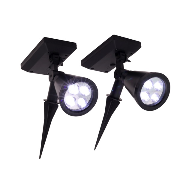 TOO GS-SL003B-4LED napelemes LED lámpa 2db/cs