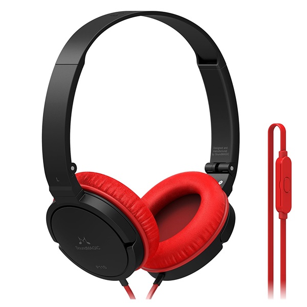 SoundMAGIC SM-P11S On-Ear fekete-piros fejhallgató SoundMAGIC SM-P11S On-Ear fekete-piros fejhallgató