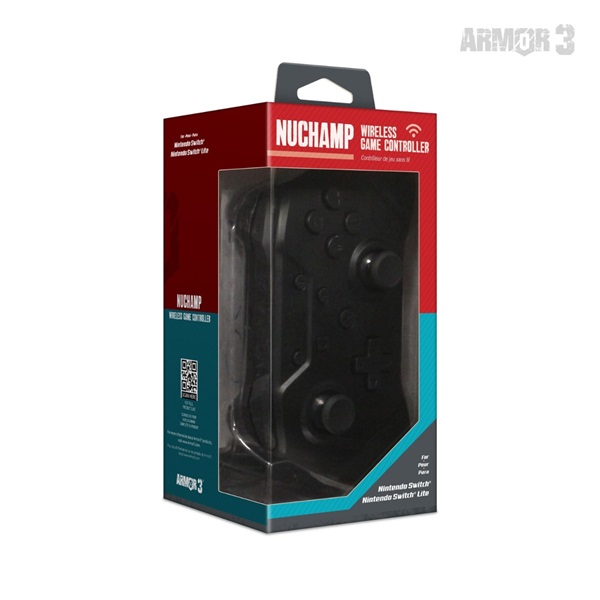 ARMOR3 NUCHAMP Nintendo Switch Kiegészítő Vezeték nélküli kontroller Fekete