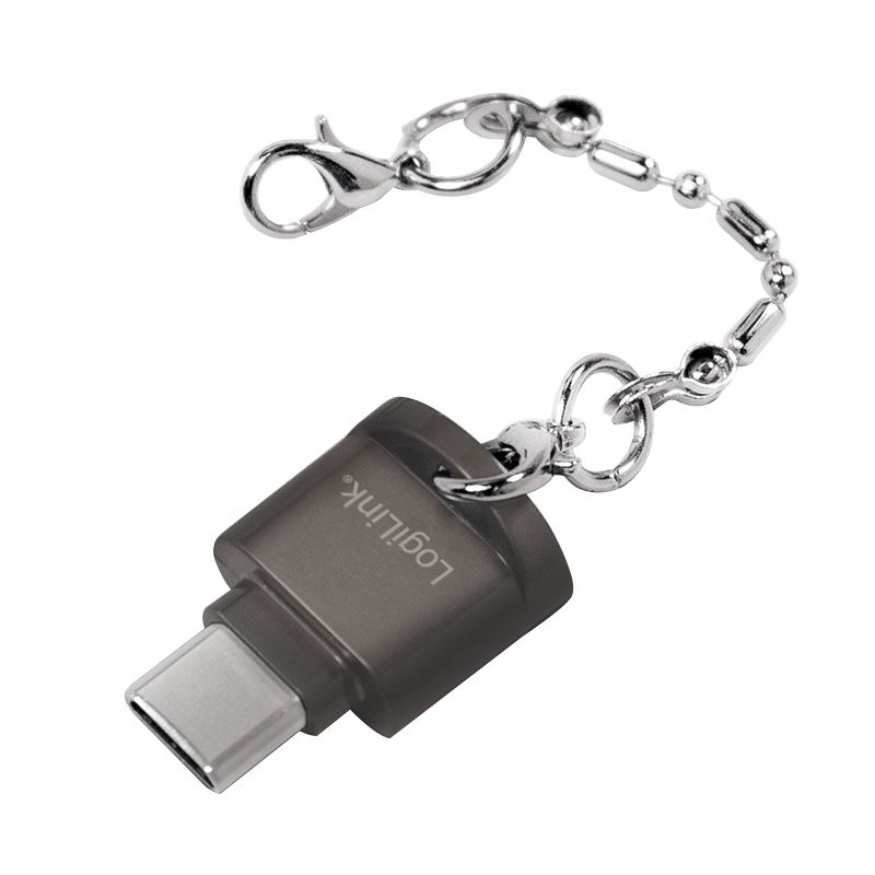 LogiLink key chain USB-C OTG kártyaolvasó fekete LogiLink key chain USB-C OTG kártyaolvasó fekete