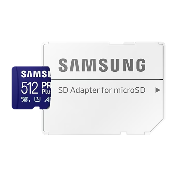 Samsung 512GB microSDXC Pro Plus Class10 U3 A2 V30 + adapterrel Memóriakártya