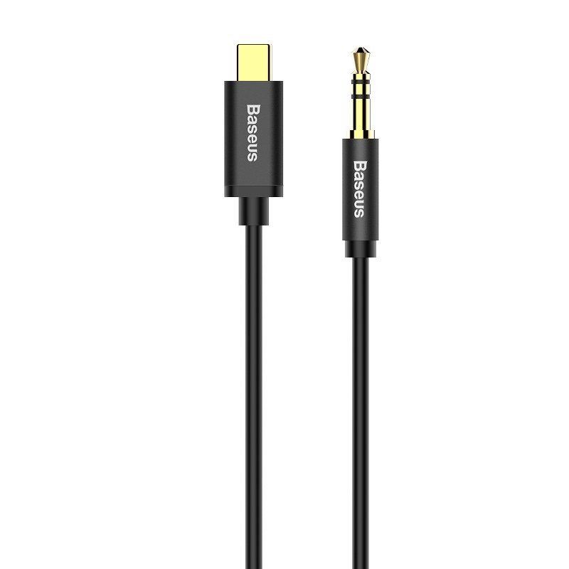 Baseus Yiven USB-C - 3,5 mm-es mini jack 1,2 m fekete (CAM01-01) Baseus Yiven USB-C - 3,5 mm-es mini jack 1,2 m fekete (CAM01-01)
