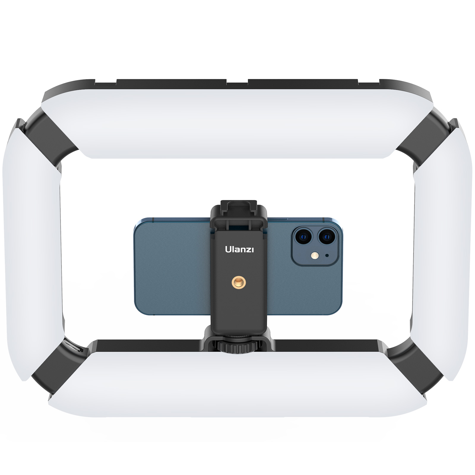 Ulanzi U200 vlogger rig, beépített LED világítással, telefon tartóval, 3 vakupapucs csatlakozóval Ulanzi U200 vlogger rig, beépített LED világítással, telefon tartóval, 3 vakupapucs csatlakozóval