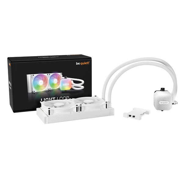 Be Quiet!  LIGHT LOOP 240mm White  2x120mm CPU Water Cooler Fehér