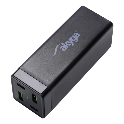 Akyga 2x USB-A + 2x USB-C PD 5-20 V / max3.25A 65W Quick Charge 4+ töltő adapter