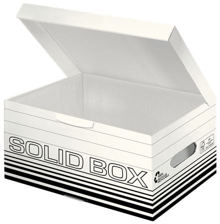 Leitz SOLID nagy teherbírású fedeles tároló és költöző doboz S méret fehér(61170001) Leitz SOLID nagy teherbírású fedeles tároló és költöző doboz S méret fehér(61170001)