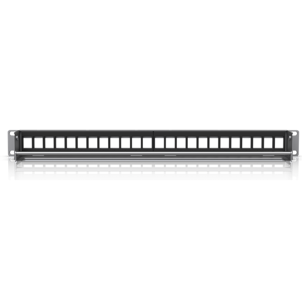 Ubiquiti 19" 1U moduláris ezüst színű üres patch panel