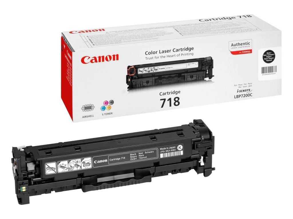 Canon 718BK toner fekete (2662B002) Canon 718BK toner fekete (2662B002)