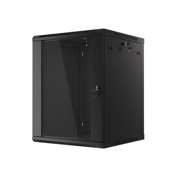Lanberg WF01-6615-10B 19" 15U SZÉL:600 MÉLY:600 MAG:774 lapraszerelt üvegajtós fekete fali rack szekrény Lanberg WF01-6615-10B 19" 15U SZÉL:600 MÉLY:600 MAG:774 lapraszerelt üvegajtós fekete fali rack szekrény