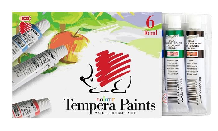 ICO "Süni" tempera készlet 6 szín (TICSUT6) ICO "Süni" tempera készlet 6 szín (TICSUT6)